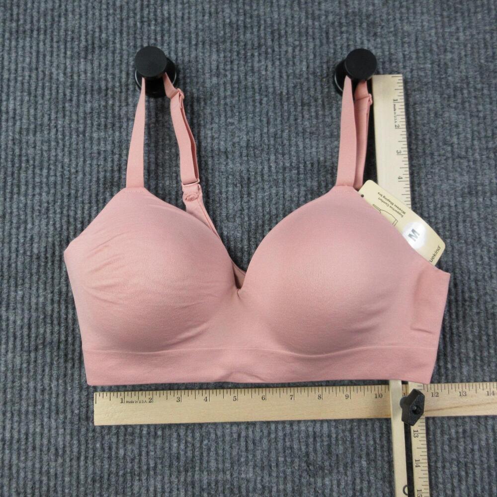 Truekind Bra Womens M Pink Supportive Comfort Wireless Shaping Lightly Lined NWT